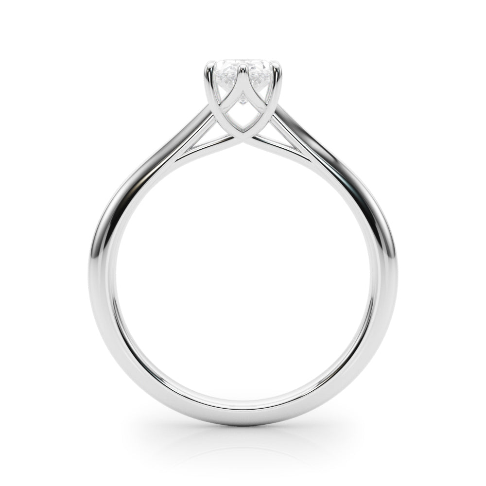 Solitaire Oval Engagement Ring
