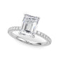 Single Row Engagement Ring