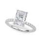 Single Row Engagement Ring