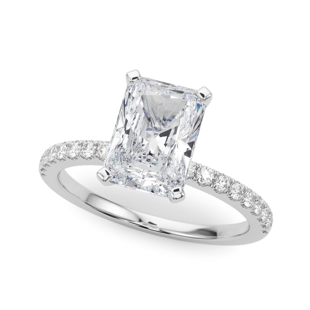 Single Row Engagement Ring
