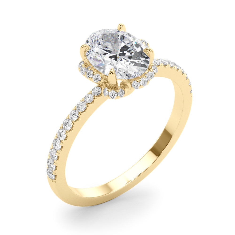 ENGAGEMENT RING OVAL CENT