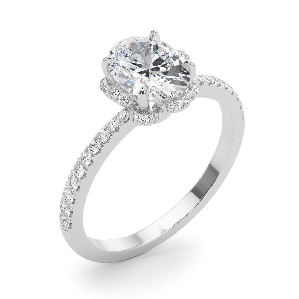 ENGAGEMENT RING OVAL CENT
