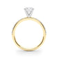 Single Row Prong Set Engagement Ring