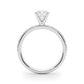 Single Row Prong Set Engagement Ring