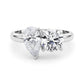 2-Stone Round & Pear Engagement Ring