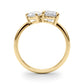 2-Stone Round & Pear Engagement Ring