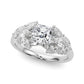 MQ SIDE STONES ENGAGEMENT RING