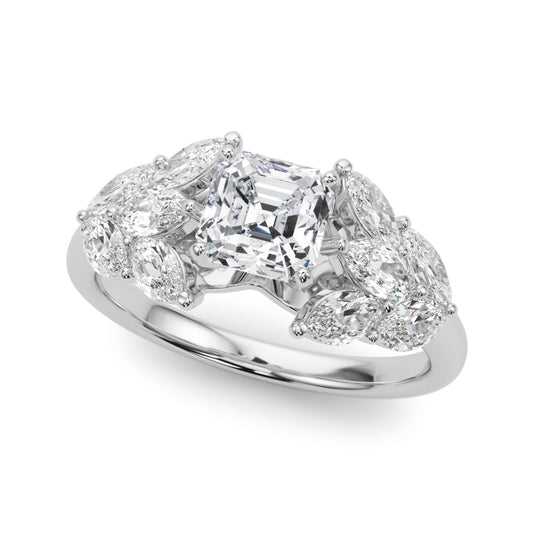 MQ SIDE STONES ENGAGEMENT RING