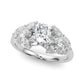 MQ SIDE STONES ENGAGEMENT RING