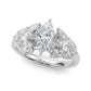 MQ SIDE STONES ENGAGEMENT RING
