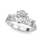 Round & Tapered Baguette Engagement Ring
