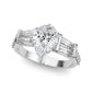 Round & Tapered Baguette Engagement Ring
