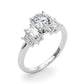Contemporary Style Baguette Shape Engagement Ring
