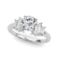 Contemporary Style Baguette Shape Engagement Ring