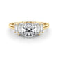 Contemporary Style Baguette Shape Engagement Ring