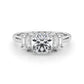 Contemporary Style Baguette Shape Engagement Ring