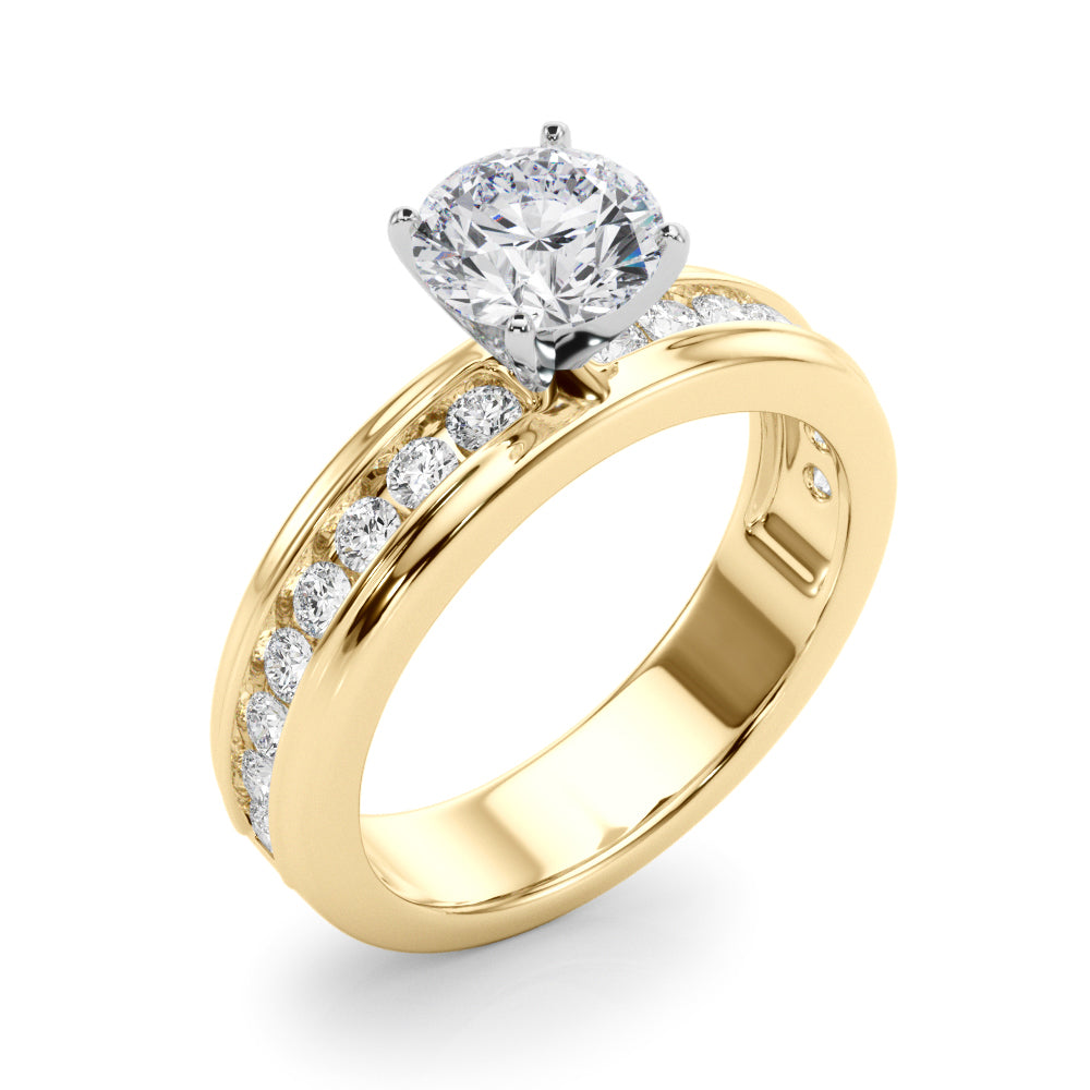 Channel Set Engagement Ring