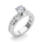 Channel Set Engagement Ring