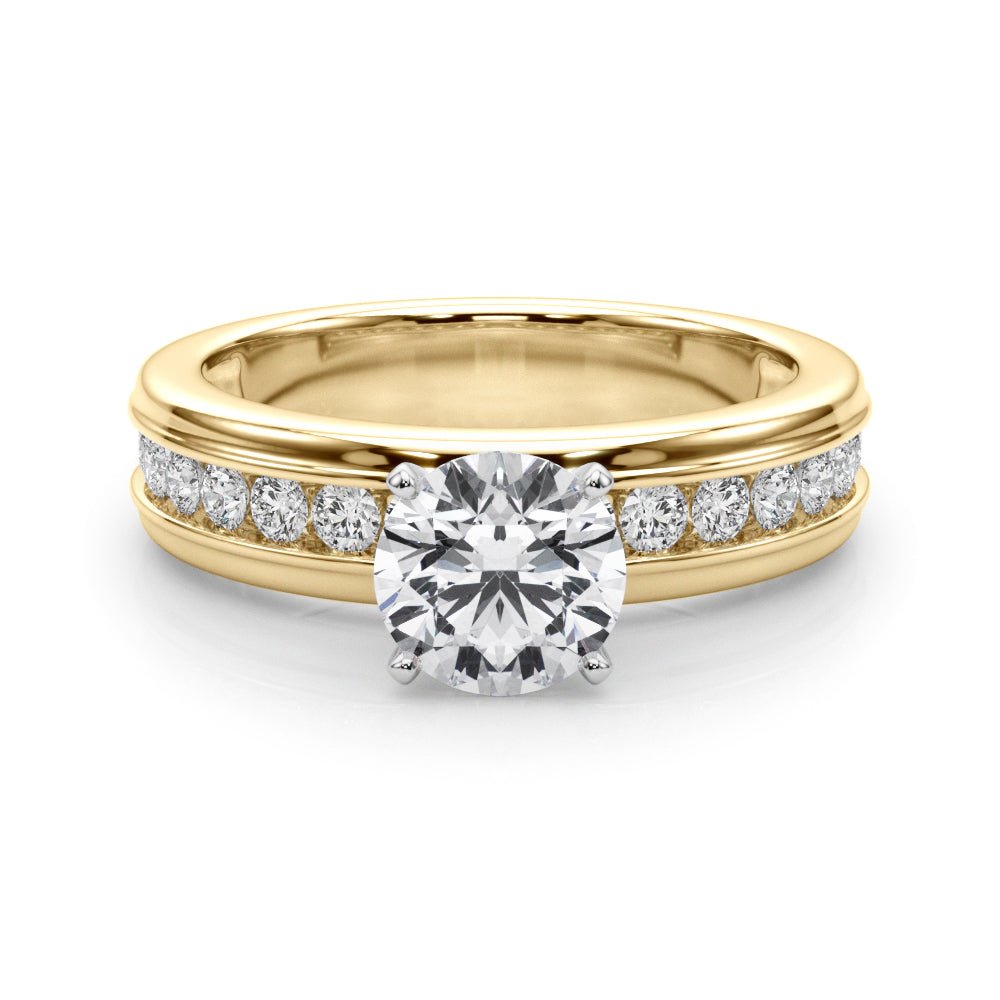 Channel Set Engagement Ring