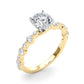 Single Shared Prong Engagement Ring