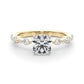 Single Shared Prong Engagement Ring