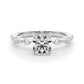 Single Shared Prong Engagement Ring