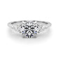 3-Stone Round Engagement Ring w/ Pear Sides