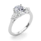 3-Stone Oval Engagement Ring w/ Pear Sides