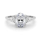 3-Stone Oval Engagement Ring w/ Pear Sides
