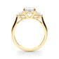 3-Stone Oval Engagement Ring w/ Pear Sides