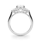 3-Stone Oval Engagement Ring w/ Pear Sides