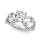 Split Shank Scattered Diamond Engagement Ring