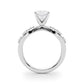 Split Shank Scattered Diamond Engagement Ring