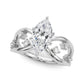 Split Shank Scattered Diamond Engagement Ring