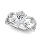 Split Shank Scattered Diamond Engagement Ring