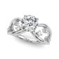Split Shank Scattered Diamond Engagement Ring