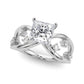 Split Shank Scattered Diamond Engagement Ring