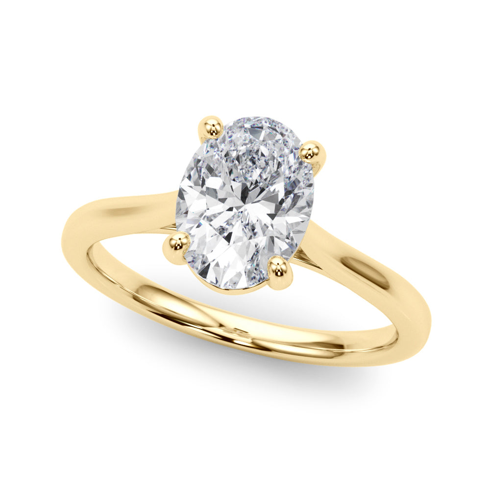 Solitaire Oval Engagement Ring