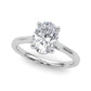 Solitaire Oval Engagement Ring