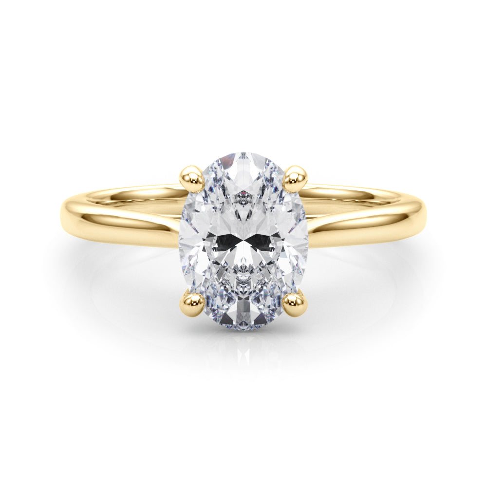 Solitaire Oval Engagement Ring