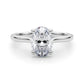 Solitaire Oval Engagement Ring