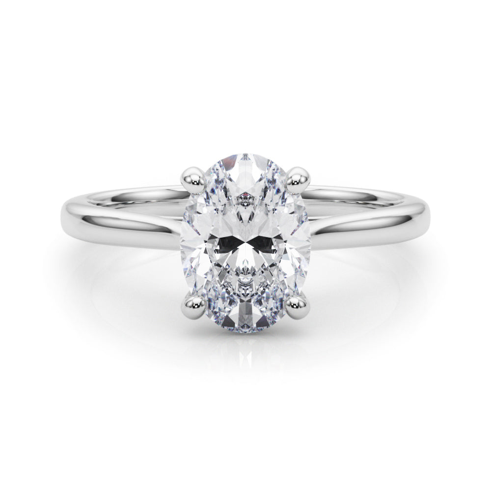 Solitaire Oval Engagement Ring