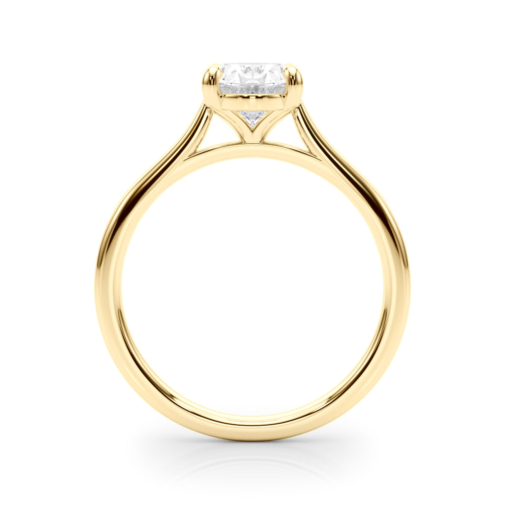 Solitaire Oval Engagement Ring
