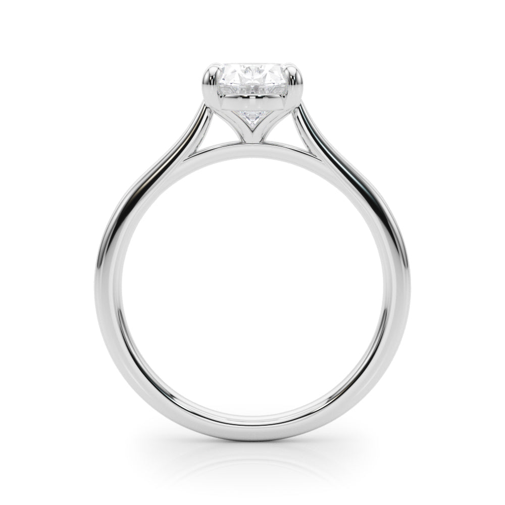 Solitaire Oval Engagement Ring