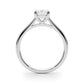 Solitaire Emerald Cut Engagement Ring