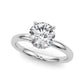 Round Hidden Halo Engagement Ring
