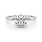 Round Hidden Halo Engagement Ring