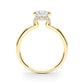 Round Hidden Halo Engagement Ring