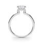 Round Hidden Halo Engagement Ring