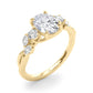 Scattered Oval Engagement Ring